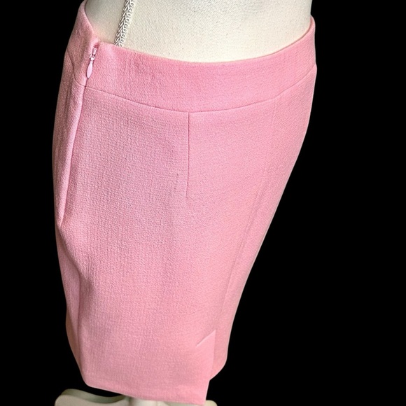 NWOT Moschino Couture Bubble Gum Pink 100% Virgin Wool Crepe Textured Skirt Sz 6 - Picture 5 of 13